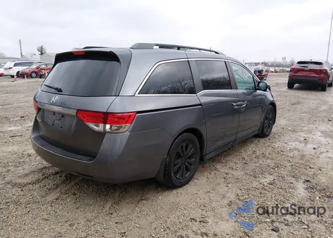 2014 Honda Odyssey Ex z USA, uszkodzony, nr VIN 5FNRL5H45EB075711